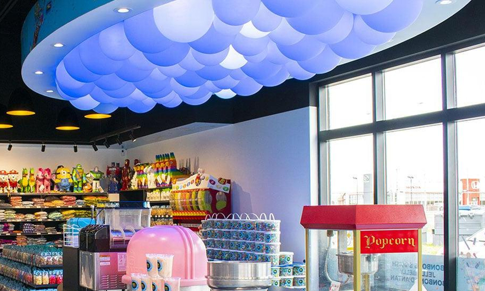 DMX Hanging Balls for Canadian Candy Shop, 2020